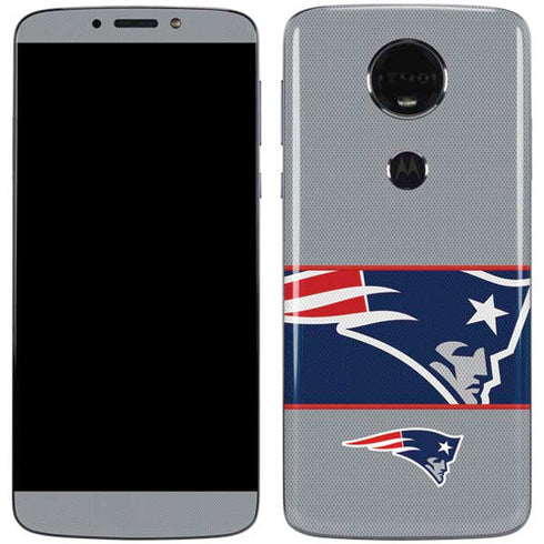 NFL New England Patriots Zone Block Moto E5 Plus Skin