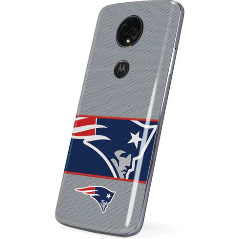 NFL New England Patriots Zone Block Moto E5 Plus Skin