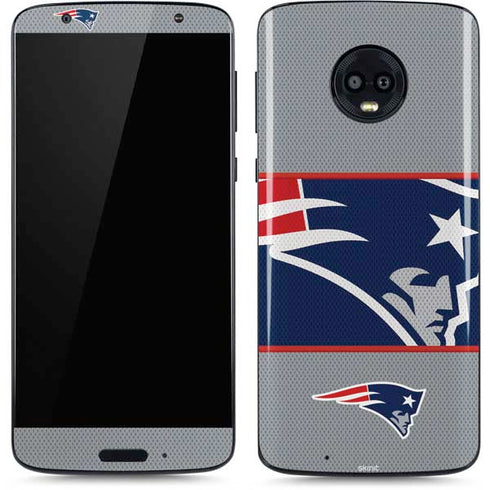 NFL New England Patriots Zone Block Moto G6 Skin