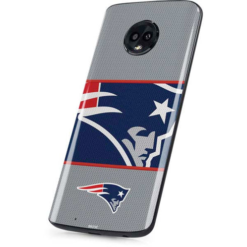 NFL New England Patriots Zone Block Moto G6 Skin
