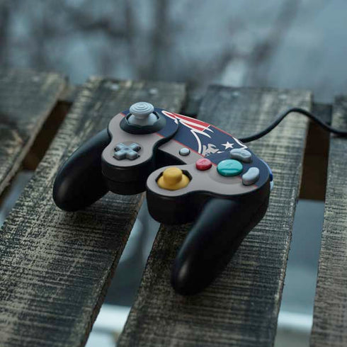 NFL New England Patriots Zone Block Nintendo GameCube Controller Skin