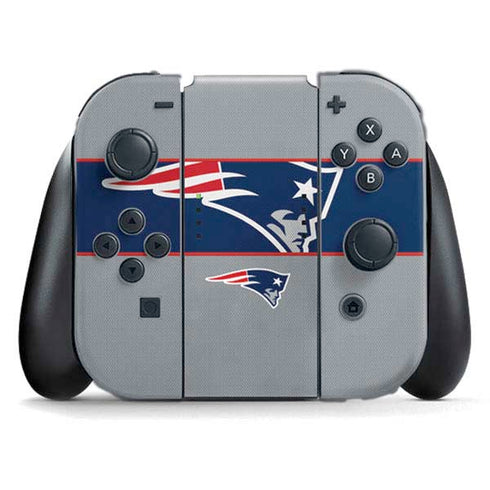 NFL New England Patriots Zone Block Nintendo Switch (2017-2021) Joy-Con Controller Skin