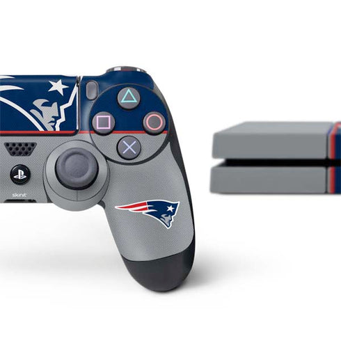 NFL New England Patriots Zone Block PS4 Console and Controller Bundle Skin