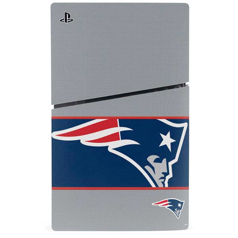 NFL New England Patriots Zone Block PS5 Slim Disk Console Skin