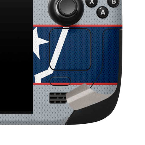 NFL New England Patriots Zone Block Steam Deck Handheld Gaming Computer Skin