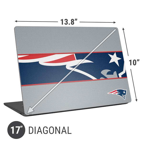NFL New England Patriots Zone Block Universal Laptop 17in (13.8 x 10in) Skin
