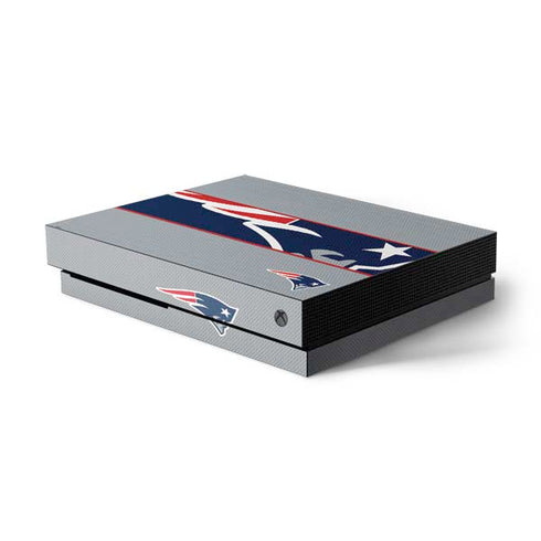 NFL New England Patriots Zone Block Xbox One X Console Skin