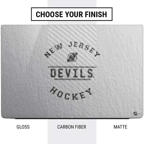 NHL New Jersey Devils Black Text Dell Vostro Skin