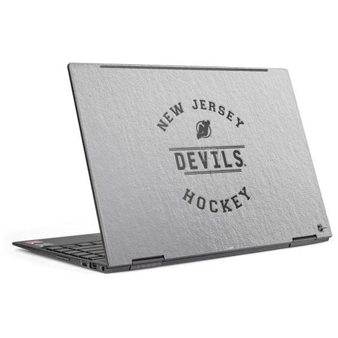 NHL New Jersey Devils Black Text HP Envy Skin
