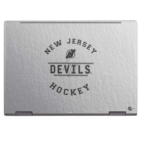 NHL New Jersey Devils Black Text HP Envy Skin