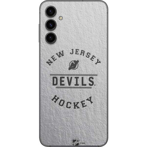 NHL New Jersey Devils Black Text Galaxy A14 5G Skin