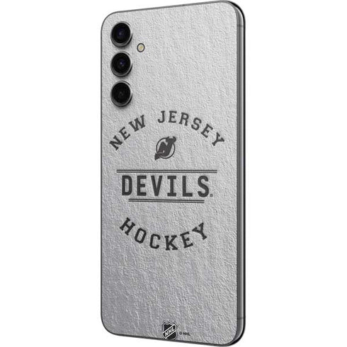 NHL New Jersey Devils Black Text Galaxy A14 5G Skin