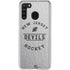 NHL New Jersey Devils Black Text Galaxy A21 Clear Case