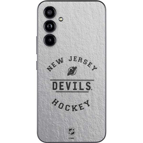 NHL New Jersey Devils Black Text Galaxy A54 5G Skin