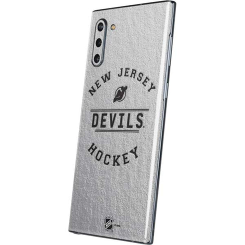 NHL New Jersey Devils Black Text Galaxy Note 10 Skin