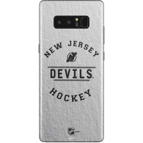 NHL New Jersey Devils Black Text Galaxy Note 8 Skin