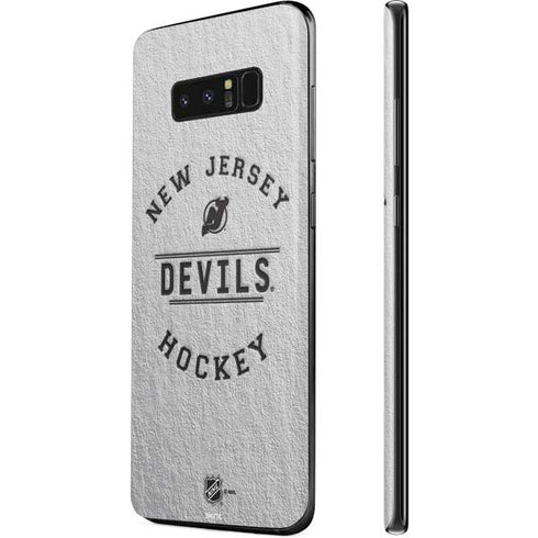 NHL New Jersey Devils Black Text Galaxy Note 8 Skin