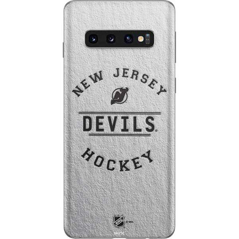 NHL New Jersey Devils Black Text Galaxy S10 Skin