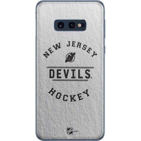 NHL New Jersey Devils Black Text Galaxy S10e Skin