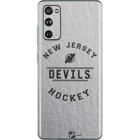 NHL New Jersey Devils Black Text Galaxy S20 Fan Edition Skin