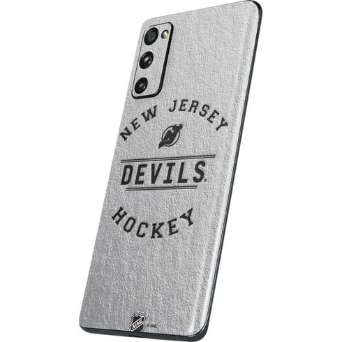 NHL New Jersey Devils Black Text Galaxy S20 Fan Edition Skin