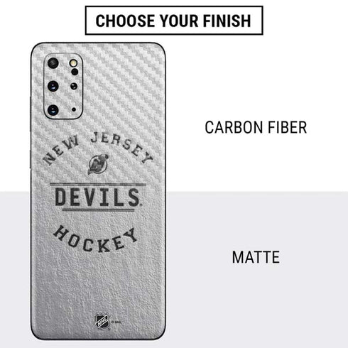 NHL New Jersey Devils Black Text Galaxy S20 Plus Skin