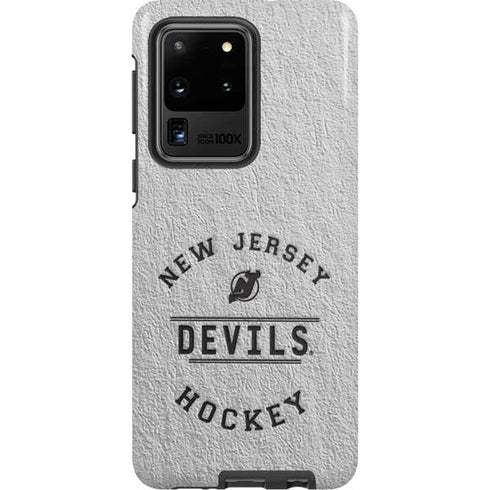 NHL New Jersey Devils Black Text Galaxy S20 Ultra 5G Pro Case