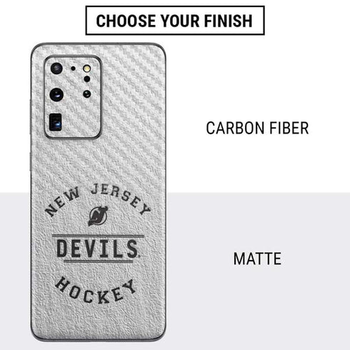 NHL New Jersey Devils Black Text Galaxy S20 Ultra 5G Skin