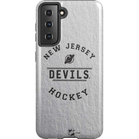 NHL New Jersey Devils Black Text Galaxy S21 5G Pro Case