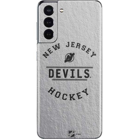 NHL New Jersey Devils Black Text Galaxy S21 5G Skin