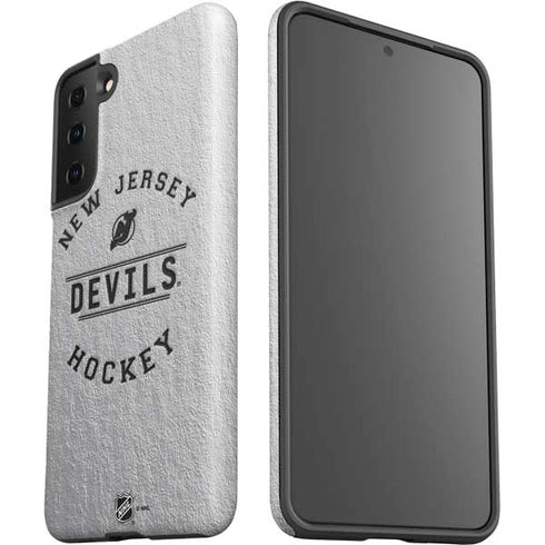 NHL New Jersey Devils Black Text Galaxy S21 FE Pro Case