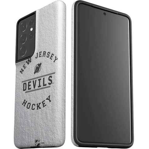 NHL New Jersey Devils Black Text Galaxy S21 Ultra 5G Pro Case