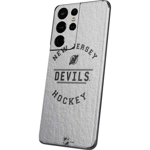 NHL New Jersey Devils Black Text Galaxy S21 Ultra 5G Skin