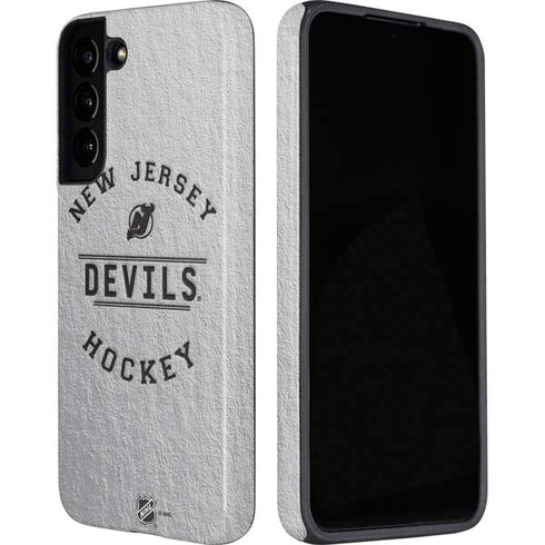 NHL New Jersey Devils Black Text Galaxy S22 Plus Pro Case