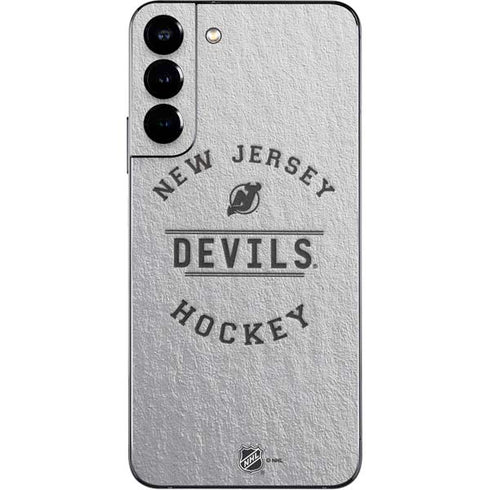 NHL New Jersey Devils Black Text Galaxy S22 Plus Skin