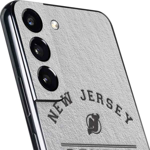 NHL New Jersey Devils Black Text Galaxy S22 Plus Skin