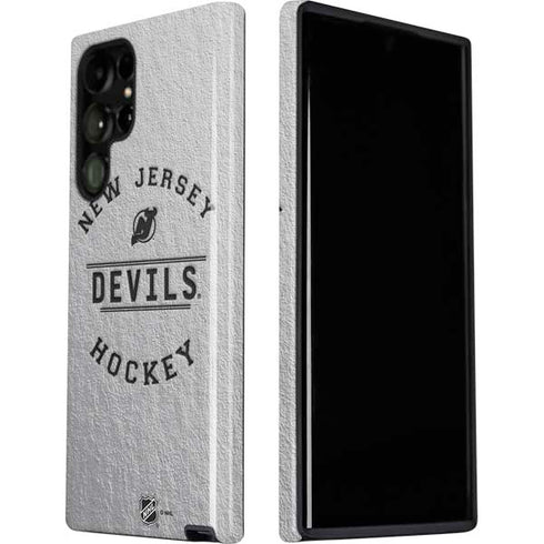 NHL New Jersey Devils Black Text Galaxy S22 Ultra Pro Case