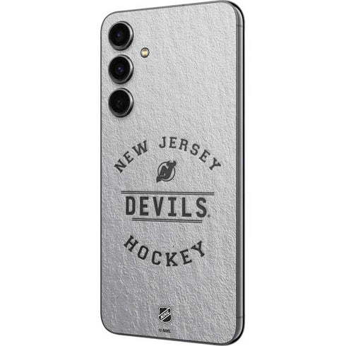 NHL New Jersey Devils Black Text Galaxy S23 FE Skin