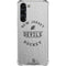 NHL New Jersey Devils Black Text Galaxy S23 Plus Clear Case