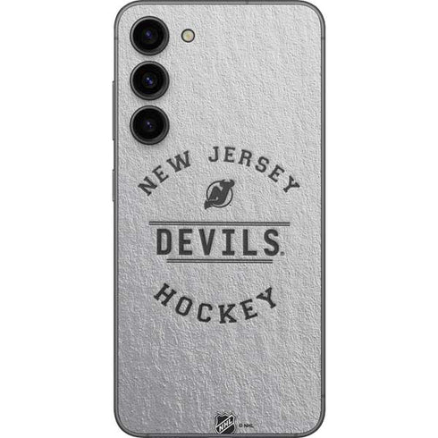 NHL New Jersey Devils Black Text Galaxy S23 Plus Skin