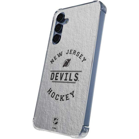 NHL New Jersey Devils Black Text Galaxy S24 Clear Case