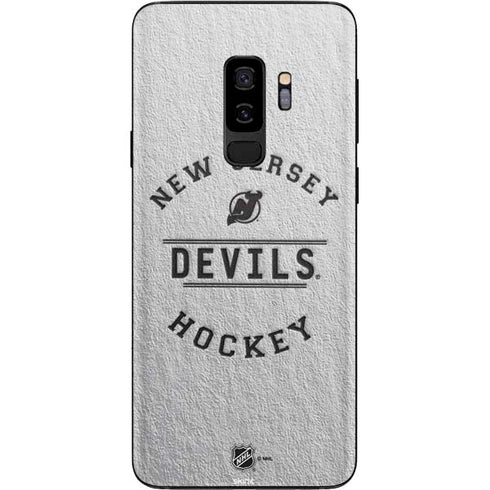 NHL New Jersey Devils Black Text Galaxy S9 Plus Skin
