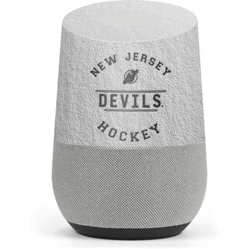 NHL New Jersey Devils Black Text Google Home Skin