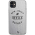 NHL New Jersey Devils Black Text iPhone 11 Clear Case