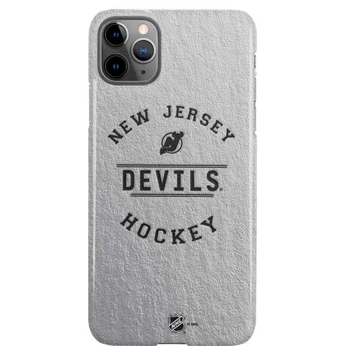 NHL New Jersey Devils Black Text iPhone 11 Pro Max Lite Case