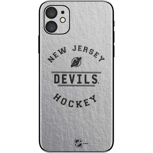 NHL New Jersey Devils Black Text iPhone 11 Skin