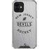 NHL New Jersey Devils Black Text iPhone 12 Clear Case