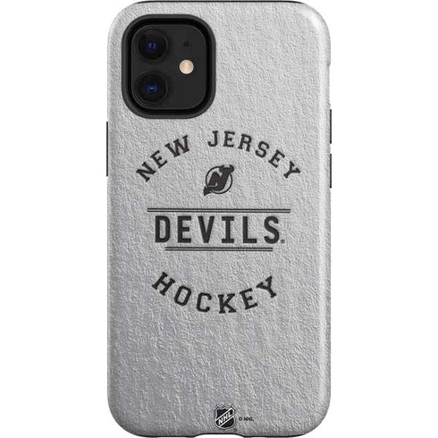 NHL New Jersey Devils Black Text iPhone 12 Mini Impact Case