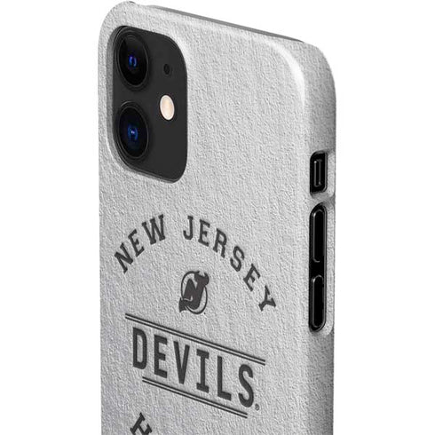 NHL New Jersey Devils Black Text iPhone 12 Mini Lite Case