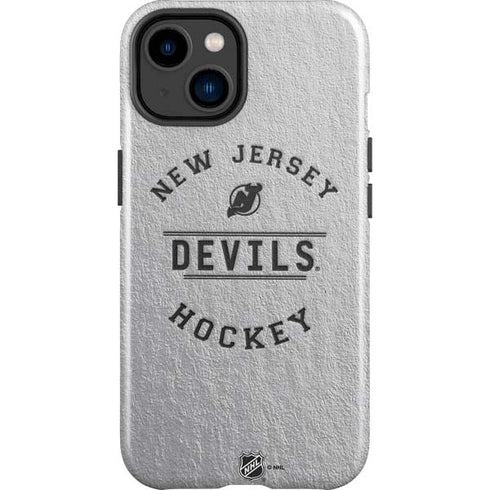 NHL New Jersey Devils Black Text iPhone 14 Plus Impact Case